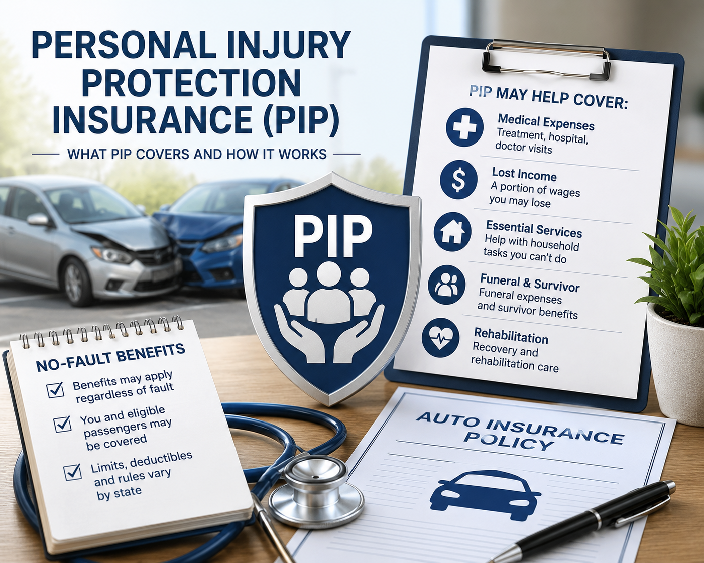 personal injury protection insurance and PIP accident benefits