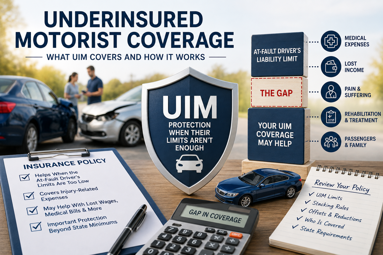underinsured motorist coverage for gaps in at-fault driver liability limits